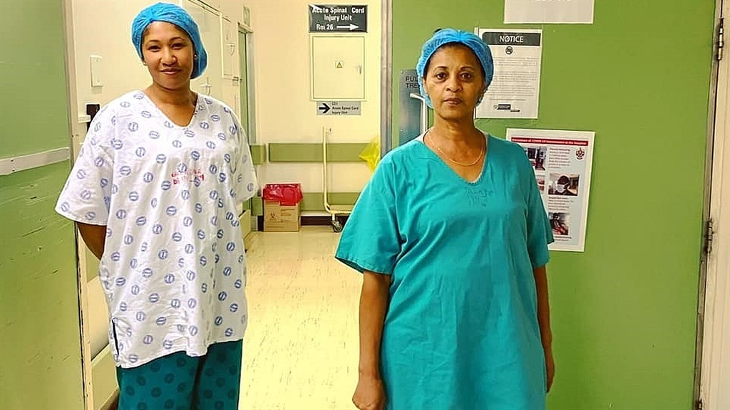 Nurses Verna Collins and Judith Parenzee. (Heroes of Groote Schuur via Facebook)