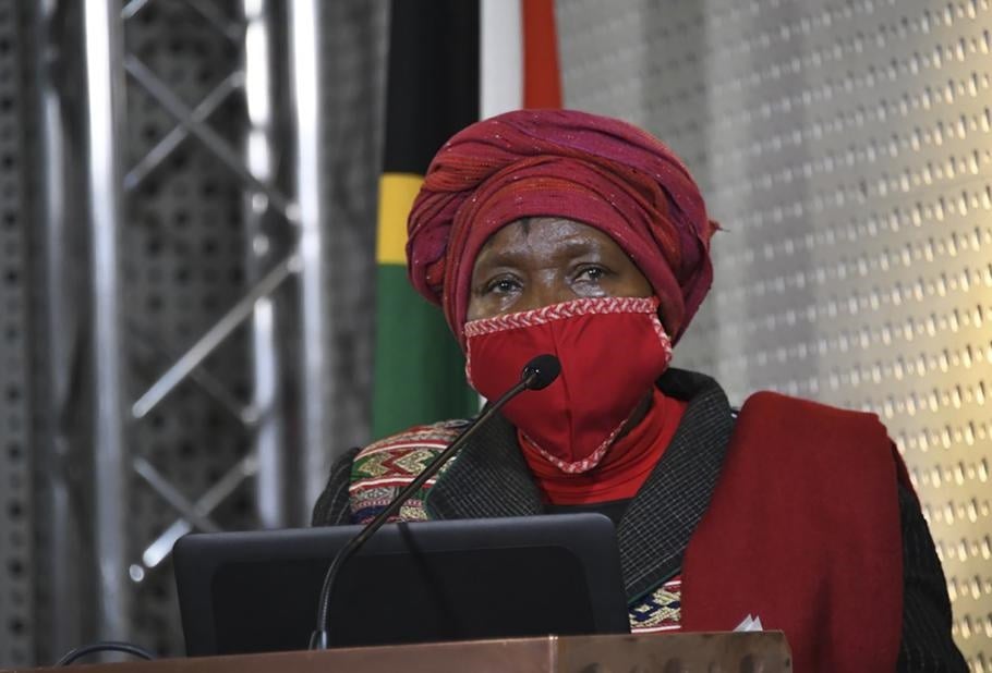 Cooperative Governance and Traditional Affairs Minister Nkosazana Dlamini-Zuma. 