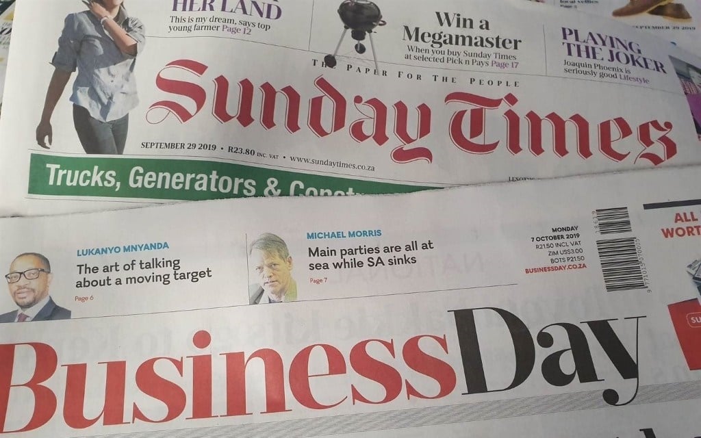 News24.com | CEO of Sunday Times, Business Day owner to step down after less than two years in role thumbnail