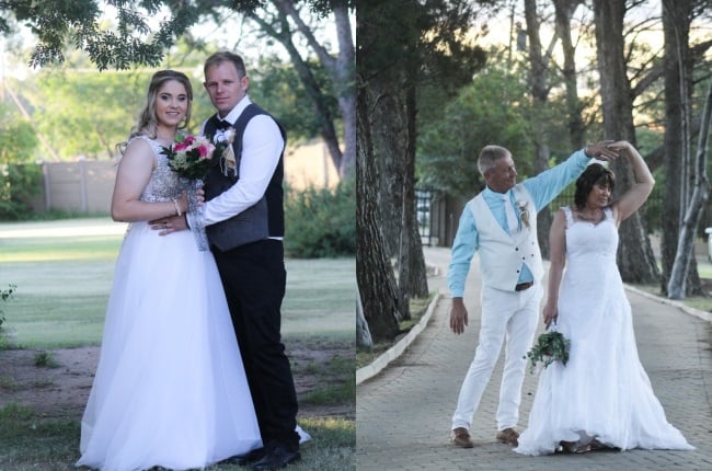 Mckyla Botha and George Grundlingh tied the knot in a joint ceremony with her mom, Erika, who married Johan Curlweis. (PHOTO: Yolandie Botha) 