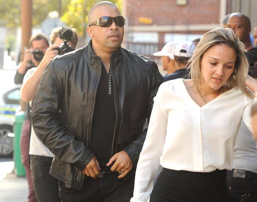 Ralph Stanfield and his wife Nicole at a previous court appearance. 