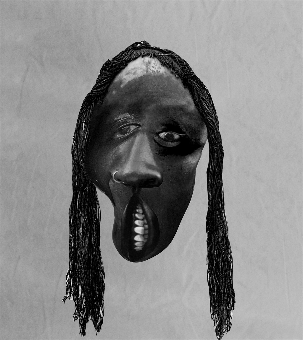 Lunga Ntila, 2020, Mask, Digital Collage