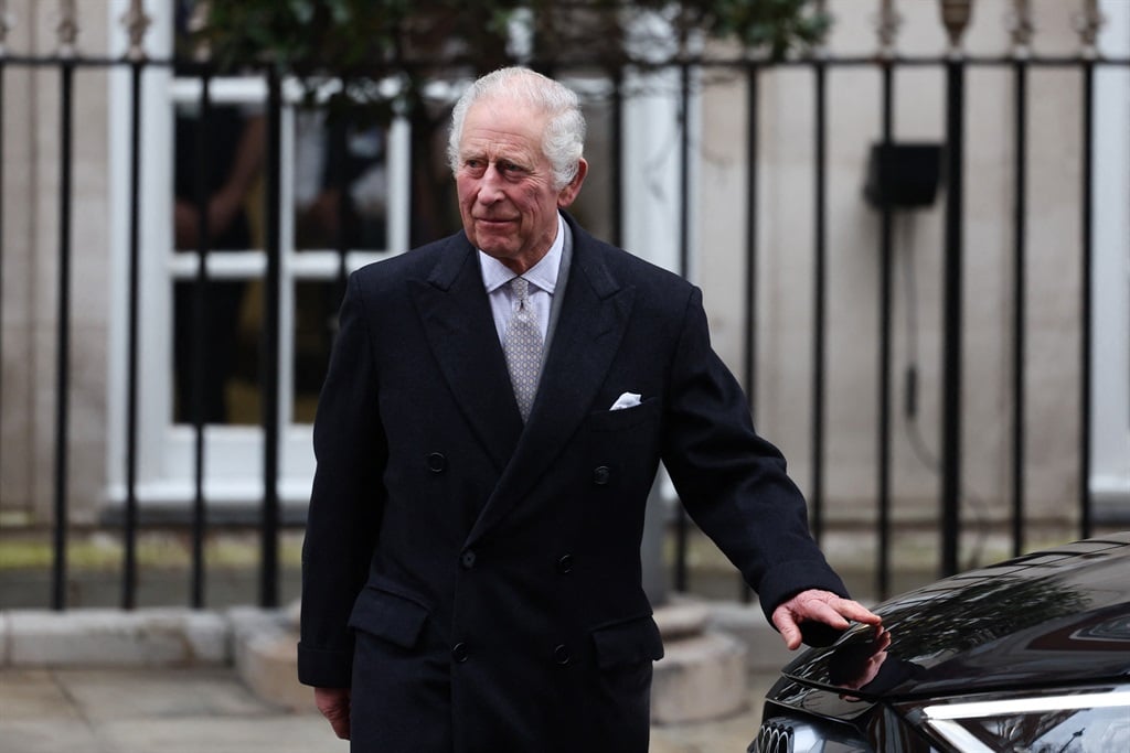 Britain's King Charles III leaves the London Clini