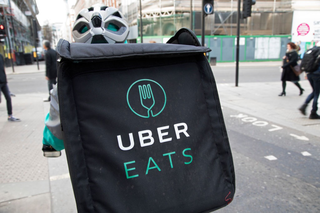 UberEATS delivery bike box in London, England, United Kingdom. Photo: Mike Kemp/In Pictures via Getty Images Images
