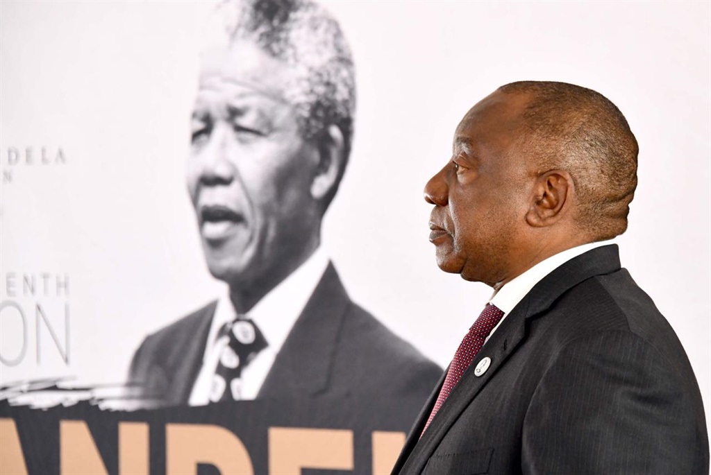 Cyril Ramaphosa during the 18th Nelson Mandela Annual Lecture. (GCIS)