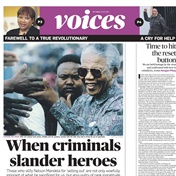 In City Press Voices: When criminals slander heroes; Time to hit the reset button; A cry for help