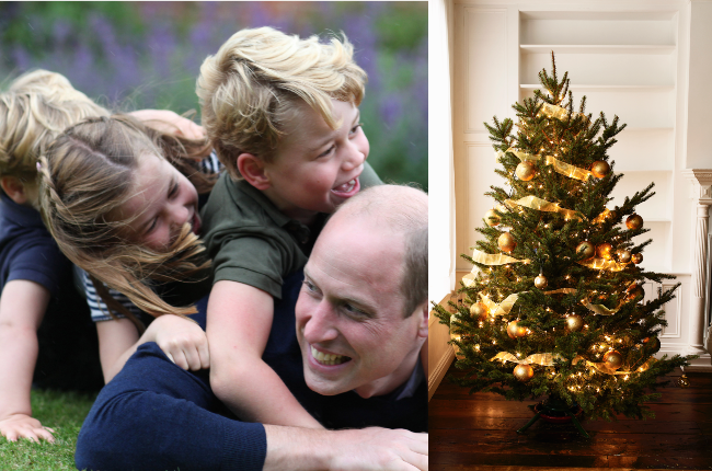 The Cambridge family - seen here in June 2020 on Father's Day - are gearing up for Christmas and the kids are said to be nagging their parents to put up the tree. Photo: Handout/TheDuchessofCambridge/GettyImages)