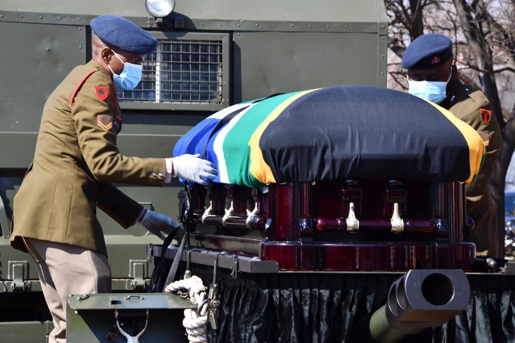 Struggle stalwart Andrew Mlangeni's funeral was held at the University of Johannesburg in Soweto on 29 July.