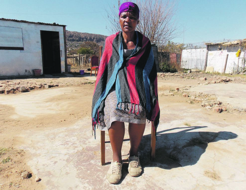 Esther Chauke needs help after her husband and son died last October.     Photo by Aaron Dube