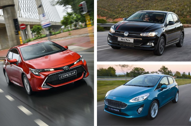 Choosing between three favourites: Toyota Corolla vs. Ford Fiesta vs. Volkswagen Polo (Wheels24)