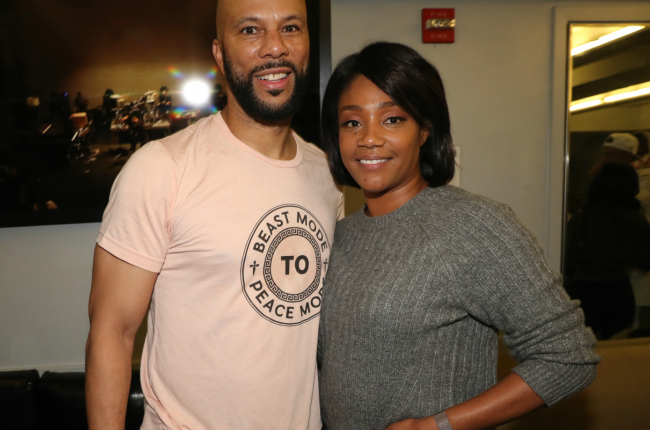 Common and Tiffany Hadish at The Apollo Theater on October 08, 2019 in New York City.
