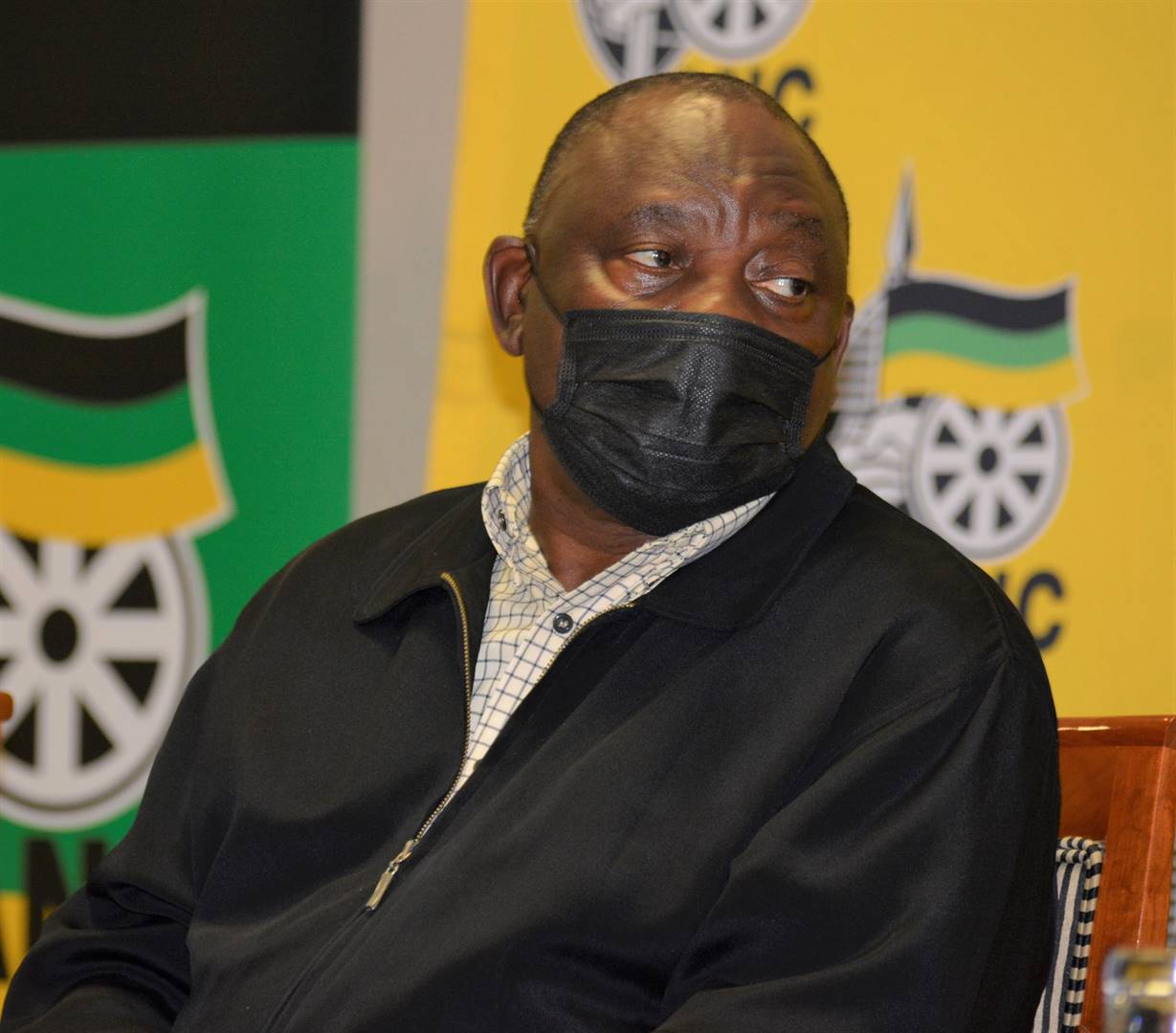 Pres. Cyril Ramaphosa, ANC-leier, Sondagmiddag op ’n spesiale vergadering van die ANC se nasionale uitvoerende komitee. Foto: Sarel van der Walt