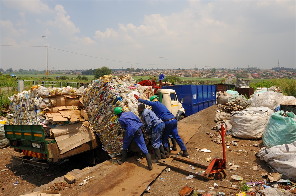 Recycling of wastes in the township of Kliptown, a suburb of the formerly black township of Soweto. Picture: FrÃ©dÃ©ric Soltan/Corbis via Getty Images