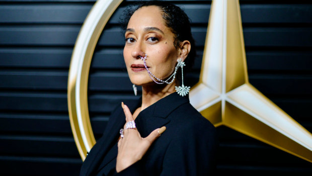 Tracee Ellis Ross attends the 2020 Mercedes-Benz Annual Academy Viewing Party. Photographed by Jerod Harris