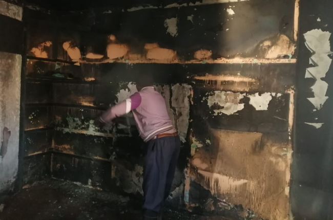 Family home burnt