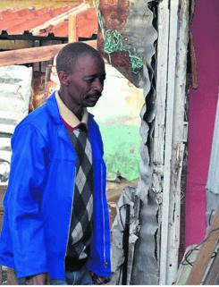 Madala says he was bashed by his neighbours after he locked the toilet.           Photos by Lulekwa Mbadamane