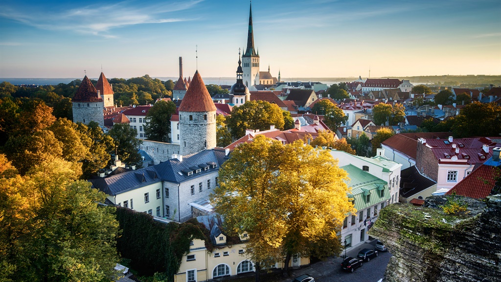 Oleviste Church in Tallinn, Estonia. 