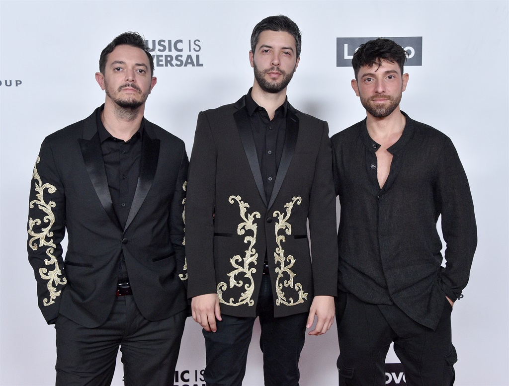 Matt Madwill, Simon de Jano, and Luke Degree of Meduza attend the Universal Music Group Hosts 2020 Grammy After Party on 26 January 2020 in Los Angeles, California. 