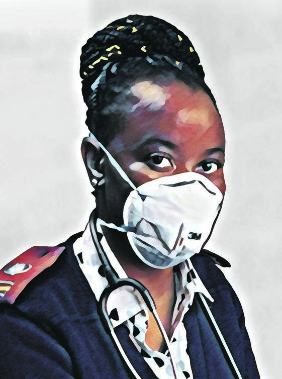 Debra Masunyane celebrates the small victories during the Covid-19 pandemic            ARTWORK: RUDI LOUW