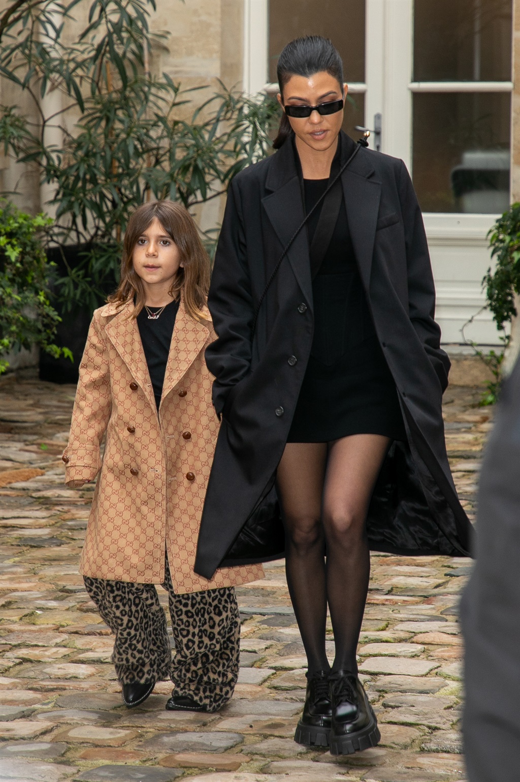PARIS, FRANCE - MARCH 02: Penelope Disick and her 