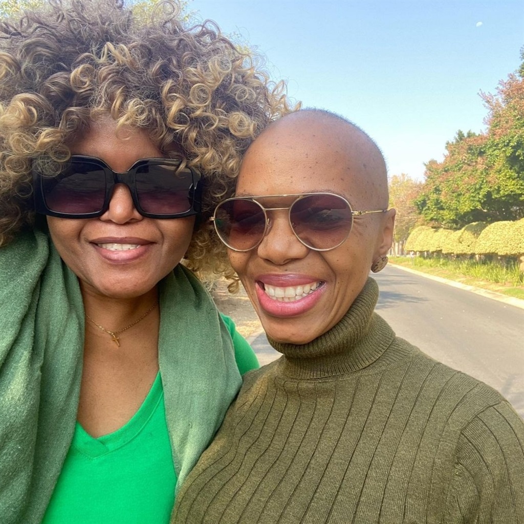 Bubu Mazibuko and her sister, Pumi Lukhele who beat cancer.