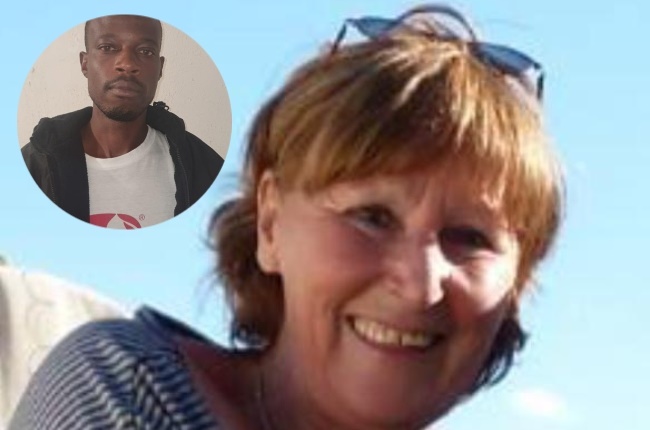 Christine Robinson and her alleged killer Andrew Ndlovu. (Photo: Supplied) 