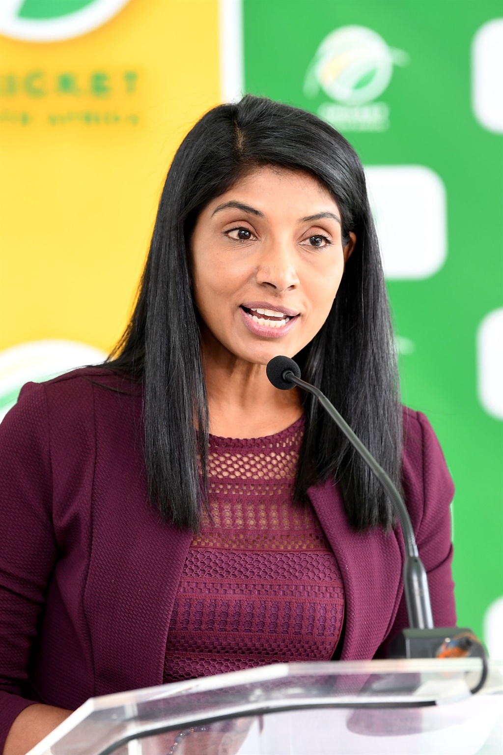  Kugandrie Govender (CSA) during the South African Womans national cricket squad announcement at Imperial Wanderers Stadium on January 13, 2020 in Johannesburg, South Africa. (Photo by Lee Warren/Gallo Images)