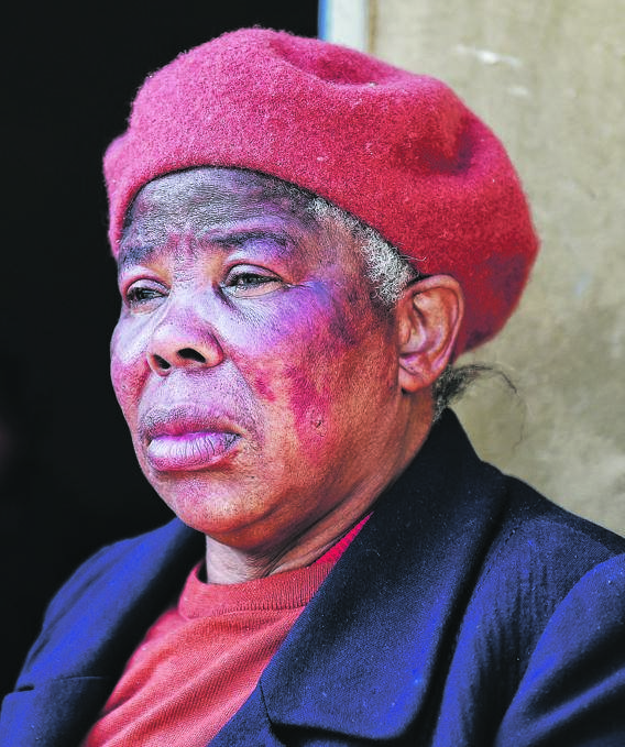 Gogo Khabonina Mkhonza says she nearly died in a racist attack.      Photo by Christopher Moagi