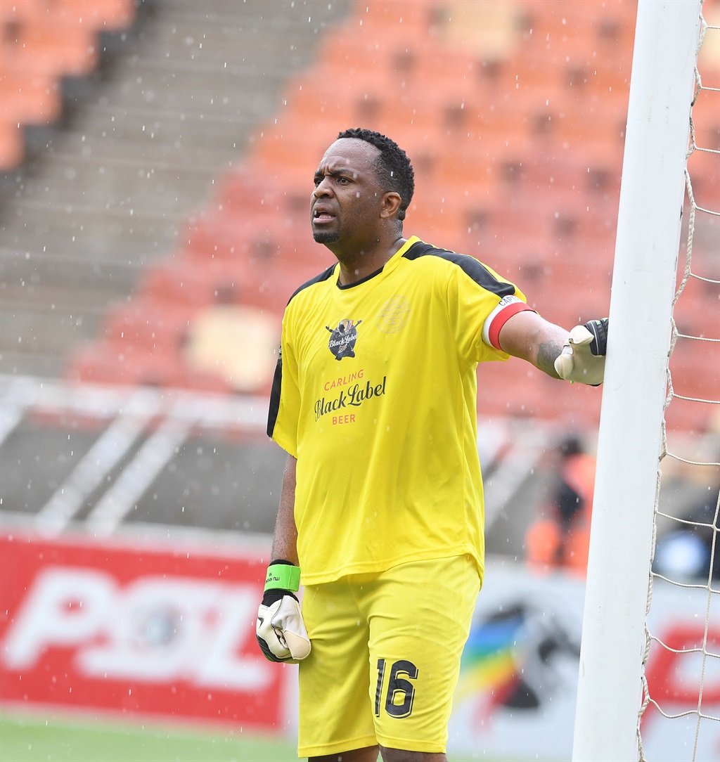 POLOKWANE, SOUTH AFRICA - JANUARY 06: Itumeleng Khune Carling All-Star XI during the Carling Knockout match between Stellenbosch FC and Carling Knockout All-Star XI at Peter Mokaba Stadium on January 06, 2024 in Polokwane, South Africa. (Photo by Philip Maeta/Gallo Images)