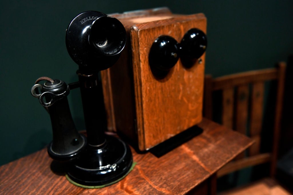 DENVER, CO - FEBRUARY 16: A Candlestick Phone with