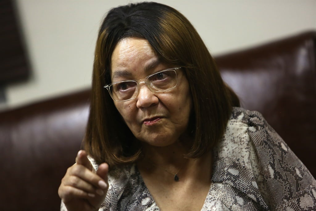 Minister of Public Works and Infrastructure Patricia De Lille.