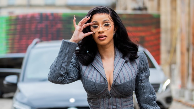 Cardi B attends Paris Fashion Week Womenswear Spring Summer 2020 on September 29, 2019 in Paris, France. (Photo by Christian Vierig/GC Images)