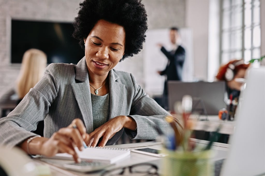 Wall Street Woman Desk