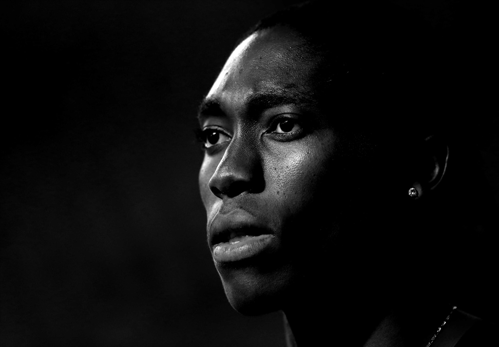 Caster Semenya of South Africa looks on prior to competing in the Women's 800 meters during the IAAF Diamond League event at the Khalifa International Stadium on May 03, 2019 in Doha, Qatar. (Photo by Francois Nel/Getty Images)