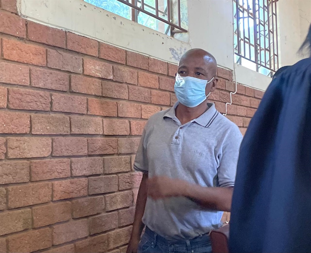 Skeem Saam actress Amanda Manku's dad Wlliam Manku appeared at the Magatle Magistrates court in Zebediela, Limpopo on Thursday. Photo by Kgalalelo Tlhoaele 