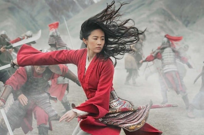 Yifei Liu plays the heroic Mulan, who takes her frail father’s place when he’s conscripted. 