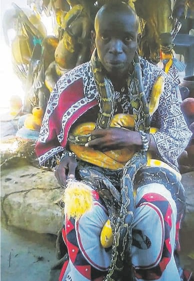 Sangoma Fanyana Hlongwane says he uses snakes to heal people