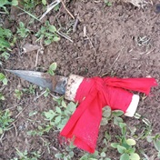 PICS: Terror of red cloth knife!   