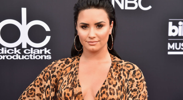 Demi Lovato attends the 2018 Billboard Music. Photographed by Jeff Kravitz