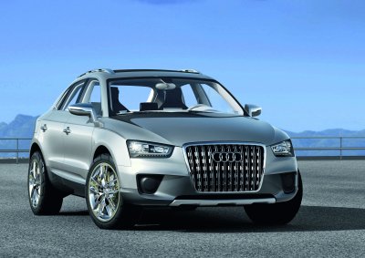 SMALLER THAN Q3: The Cross Coupe Quattro Concept, on which the upcoming Q3 is based. Audi is said to be considering an SUV smaller than this. 