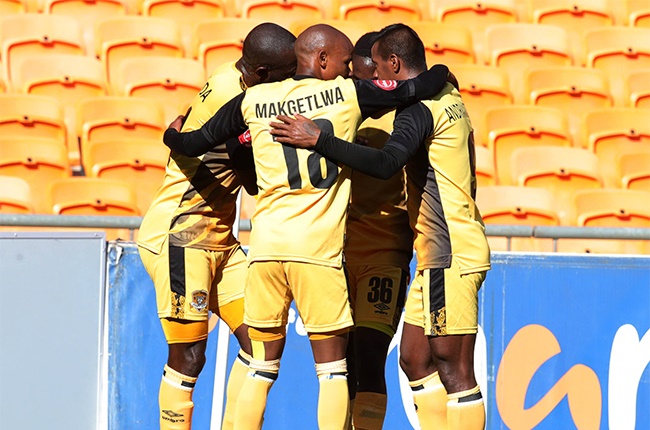 Mwape Musonda of Black Leopards celebrates goal with teammates during the PSL, Promotion and Relegation Playoff match between Black Leopards and Ajax Cape Town at FNB Stadium on September 09, 2020 in Johannesburg, South Africa.