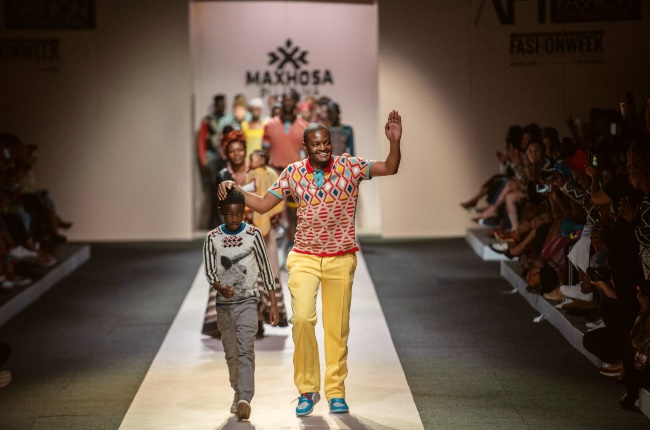 Before New York: MaXhosa by Laduma show during the Africa Fashion International - Joburg Fashion Week (AFIJFW) at Melrose Arch on October 05, 2018 in Johannesburg, South Africa. (Photo by Gallo Images / Alet Pretorius)