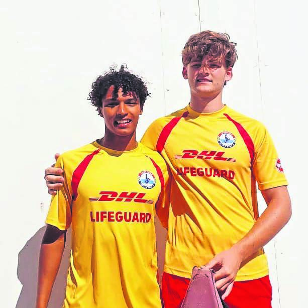 Javin Presence (17) and Andries Becker (17) rescued a 32-year-old man at Milnerton Beach on Sunday. 