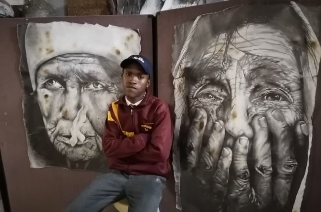 Cohnwille Swarts says his interest in drawing started at the age of 9. 
(PHOTO: SUPPLIED) 