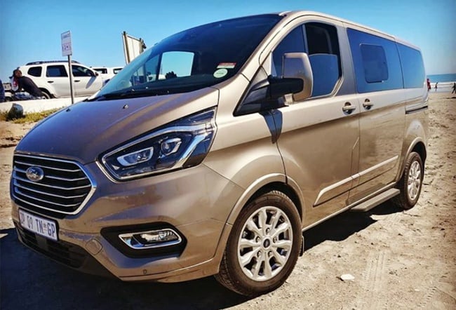 The new Ford Tourneo Custom out in Paternoster during a road trip. Image: Wheels24 /Janine Van der Post