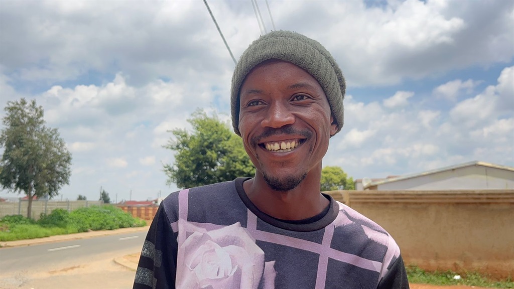 Austine Shikwabane, who has registered to vote for the first time. Photo by Kgomotso Medupe