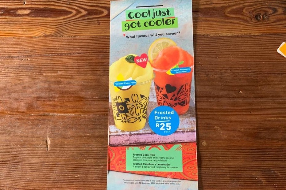 Nando's frosted beverages