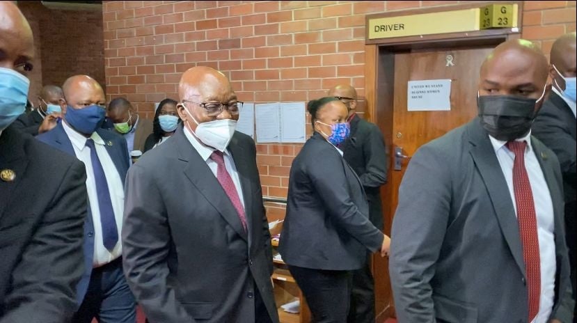 Former president Jacob Zuma in court