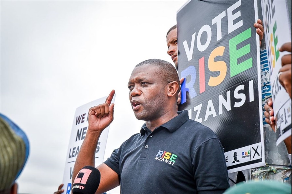 Songezo Zibi, who is the leader of Rise Mzansi. Photo from X