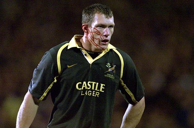 Andre Snyman during a Tri Nations match against New Zealand at Eden Park in Auckland in 2001. 